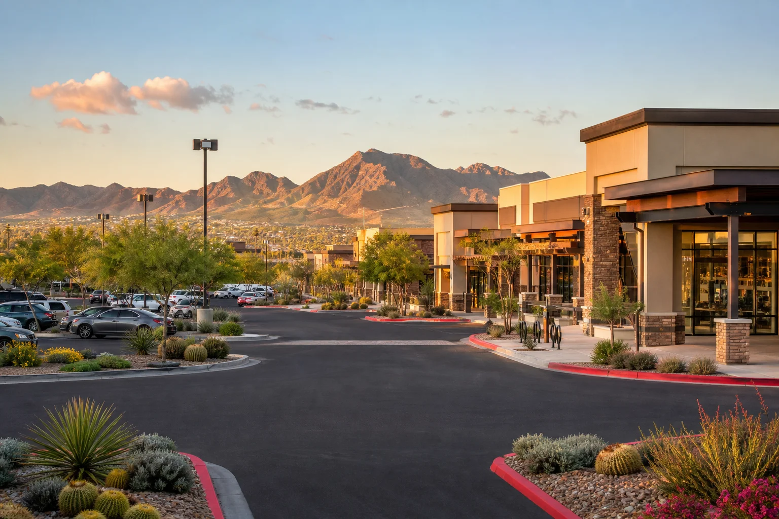 Mesa, Arizona retail shopping center illustrating how CAM reconciliation works and what a Mesa retail tenant should audit