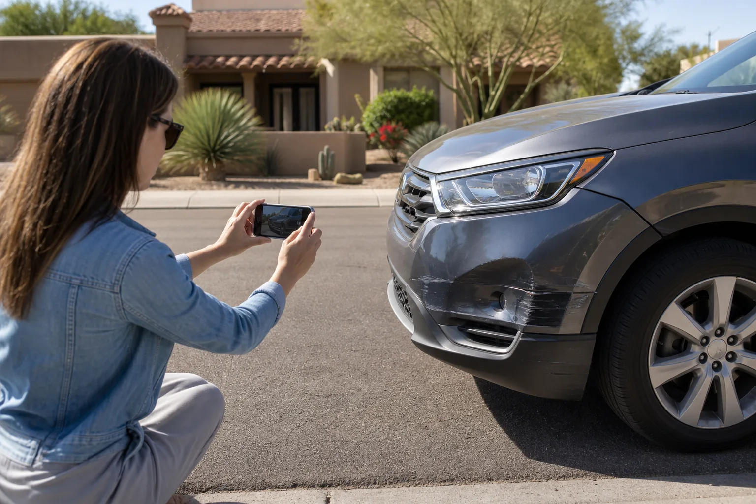 Valley Accident Law | Scottsdale Hit and Run Accident Attorney Serving Phoenix Hit and run accident representation, hr damage photo in Arizona, Valley Accident Law